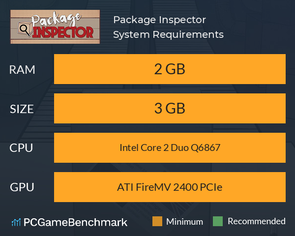 Package Inspector System Requirements PC Graph - Can I Run Package Inspector Package Inspector System Requirements PC Graph - Can I Run Package Inspector
