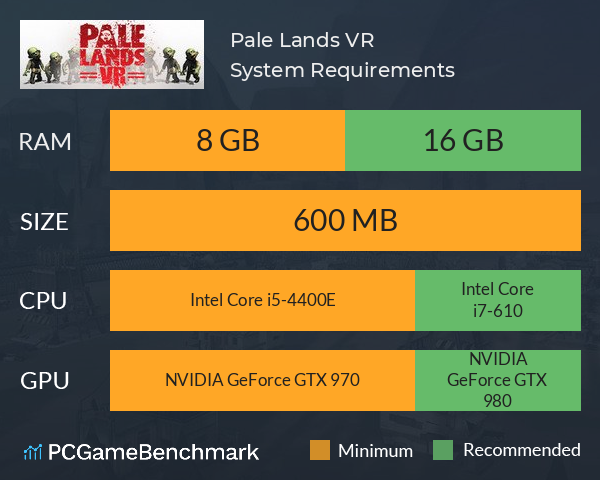 Pale Lands VR System Requirements PC Graph - Can I Run Pale Lands VR Pale Lands VR System Requirements PC Graph - Can I Run Pale Lands VR