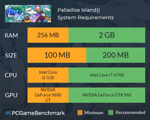 Palladise Island(帕拉小岛) System Requirements PC Graph - Can I Run Palladise Island(帕拉小岛) Palladise Island(帕拉小岛) System Requirements PC Graph - Can I Run Palladise Island(帕拉小岛)
