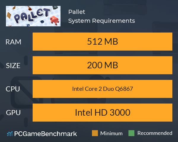 Pallet System Requirements PC Graph - Can I Run Pallet