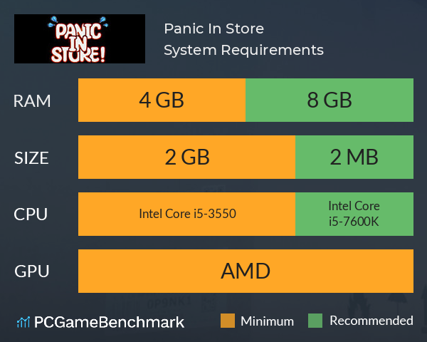 Panic In Store ! System Requirements PC Graph - Can I Run Panic In Store ! Panic In Store ! System Requirements PC Graph - Can I Run Panic In Store !