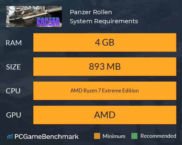 Panzer Rollen System Requirements PC Graph - Can I Run Panzer Rollen Panzer Rollen System Requirements PC Graph - Can I Run Panzer Rollen