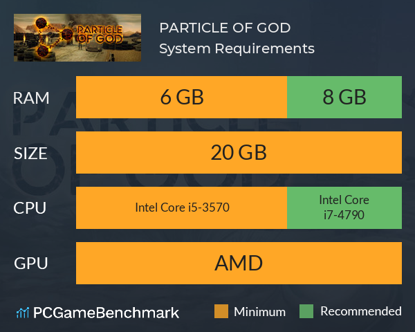 PARTICLE OF GOD System Requirements PC Graph - Can I Run PARTICLE OF GOD PARTICLE OF GOD System Requirements PC Graph - Can I Run PARTICLE OF GOD