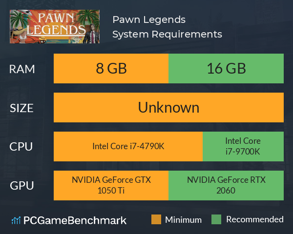 Pawn Legends System Requirements PC Graph - Can I Run Pawn Legends