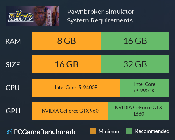 Pawnbroker Simulator System Requirements PC Graph - Can I Run Pawnbroker Simulator Pawnbroker Simulator System Requirements PC Graph - Can I Run Pawnbroker Simulator