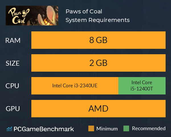 Paws of Coal System Requirements PC Graph - Can I Run Paws of Coal