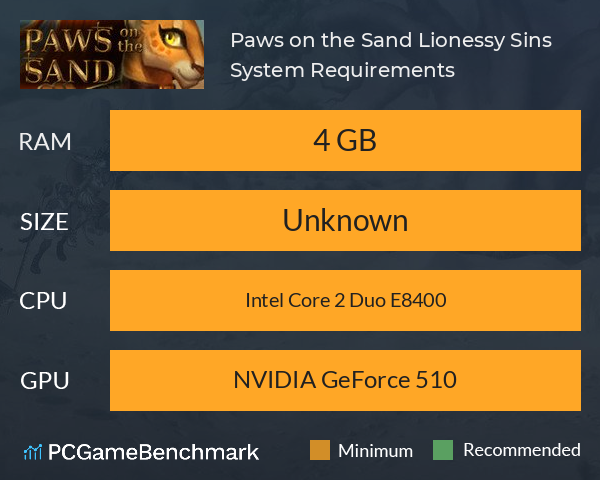 Paws on the Sand: Lionessy Sins System Requirements PC Graph - Can I Run Paws on the Sand: Lionessy Sins