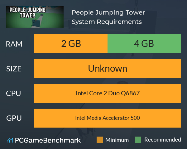 People Jumping Tower System Requirements PC Graph - Can I Run People Jumping Tower People Jumping Tower System Requirements PC Graph - Can I Run People Jumping Tower