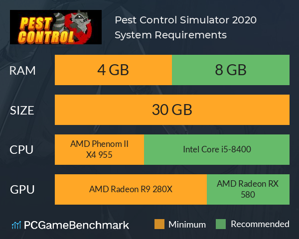 Pest Control Simulator 2020 System Requirements PC Graph - Can I Run Pest Control Simulator 2020 Pest Control Simulator 2020 System Requirements PC Graph - Can I Run Pest Control Simulator 2020