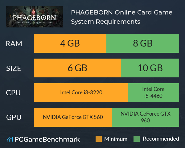 PHAGEBORN Online Card Game System Requirements PC Graph - Can I Run PHAGEBORN Online Card Game PHAGEBORN Online Card Game System Requirements PC Graph - Can I Run PHAGEBORN Online Card Game