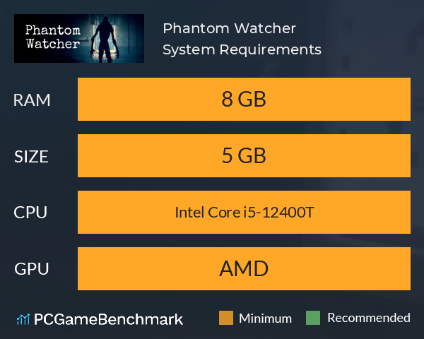 Phantom Watcher System Requirements PC Graph - Can I Run Phantom Watcher Phantom Watcher System Requirements PC Graph - Can I Run Phantom Watcher