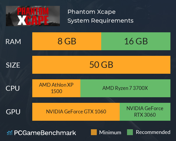 Phantom Xcape System Requirements PC Graph - Can I Run Phantom Xcape Phantom Xcape System Requirements PC Graph - Can I Run Phantom Xcape