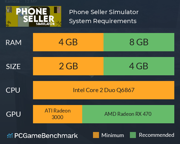 Phone Seller Simulator System Requirements PC Graph - Can I Run Phone Seller Simulator Phone Seller Simulator System Requirements PC Graph - Can I Run Phone Seller Simulator