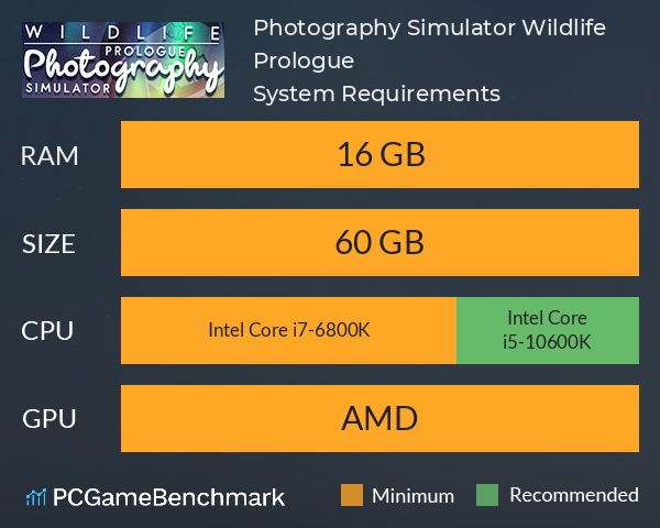 Photography Simulator Wildlife Prologue System Requirements PC Graph - Can I Run Photography Simulator Wildlife Prologue Photography Simulator Wildlife Prologue System Requirements PC Graph - Can I Run Photography Simulator Wildlife Prologue