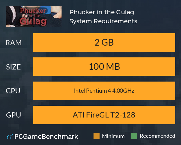 Phucker in the Gulag System Requirements PC Graph - Can I Run Phucker in the Gulag