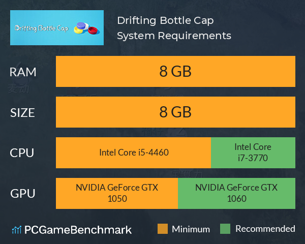漂流瓶盖 Drifting Bottle Cap System Requirements PC Graph - Can I Run 漂流瓶盖 Drifting Bottle Cap