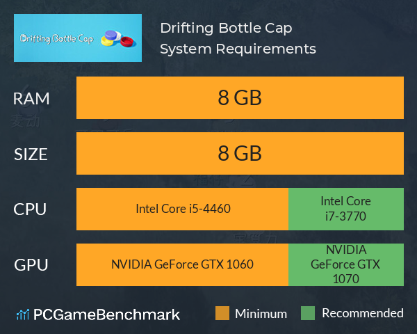 漂流瓶盖 Drifting Bottle Cap System Requirements PC Graph - Can I Run 漂流瓶盖 Drifting Bottle Cap 漂流瓶盖 Drifting Bottle Cap System Requirements PC Graph - Can I Run 漂流瓶盖 Drifting Bottle Cap