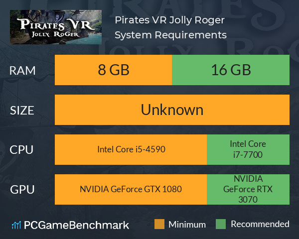 Pirates VR: Jolly Roger System Requirements PC Graph - Can I Run Pirates VR: Jolly Roger Pirates VR: Jolly Roger System Requirements PC Graph - Can I Run Pirates VR: Jolly Roger