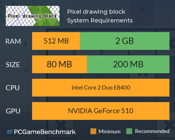 Pixel drawing block System Requirements PC Graph - Can I Run Pixel drawing block Pixel drawing block System Requirements PC Graph - Can I Run Pixel drawing block