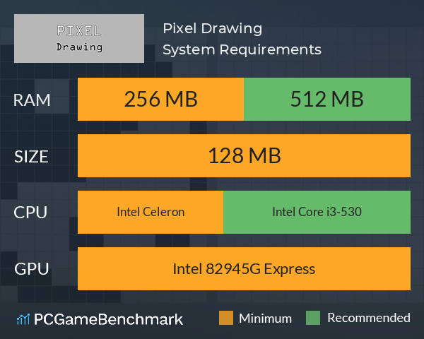 Pixel Drawing System Requirements PC Graph - Can I Run Pixel Drawing
