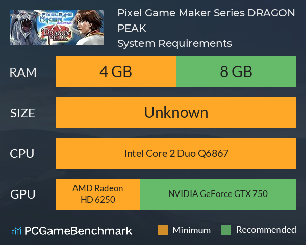 Pixel Game Maker Series DRAGON PEAK System Requirements PC Graph - Can I Run Pixel Game Maker Series DRAGON PEAK Pixel Game Maker Series DRAGON PEAK System Requirements PC Graph - Can I Run Pixel Game Maker Series DRAGON PEAK