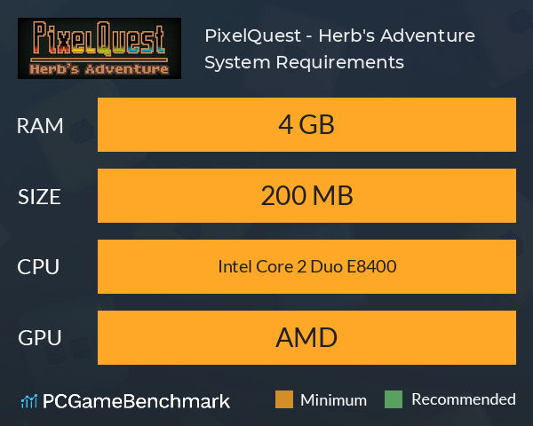 PixelQuest - Herb's Adventure System Requirements PC Graph - Can I Run PixelQuest - Herb's Adventure PixelQuest - Herb's Adventure System Requirements PC Graph - Can I Run PixelQuest - Herb's Adventure