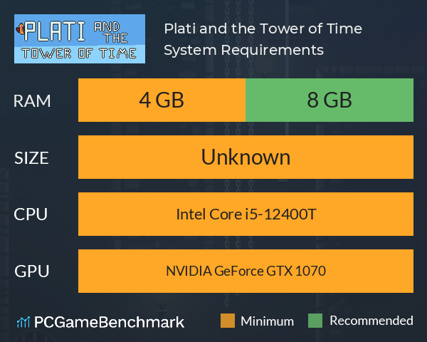 Plati and the Tower of Time System Requirements PC Graph - Can I Run Plati and the Tower of Time Plati and the Tower of Time System Requirements PC Graph - Can I Run Plati and the Tower of Time