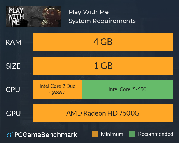 Play With Me System Requirements PC Graph - Can I Run Play With Me Play With Me System Requirements PC Graph - Can I Run Play With Me