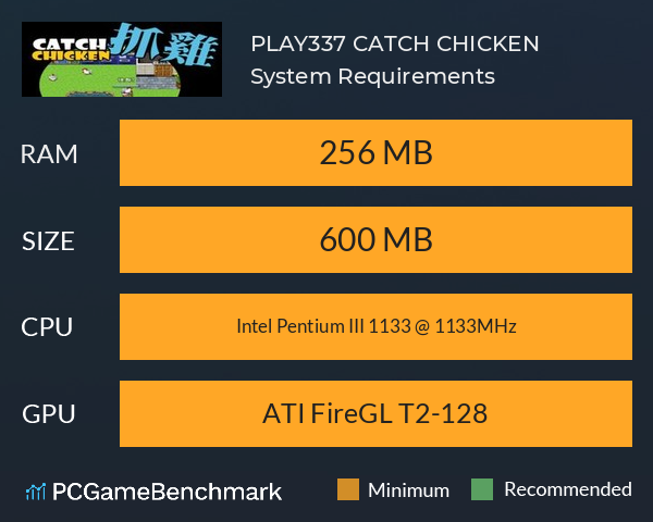 PLAY337抓雞 CATCH CHICKEN System Requirements PC Graph - Can I Run PLAY337抓雞 CATCH CHICKEN