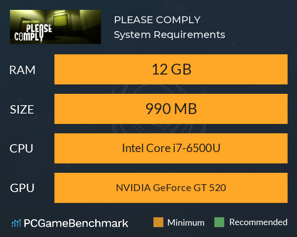 PLEASE COMPLY System Requirements PC Graph - Can I Run PLEASE COMPLY PLEASE COMPLY System Requirements PC Graph - Can I Run PLEASE COMPLY