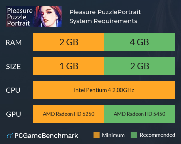 Pleasure Puzzle:Portrait 趣拼拼:肖像画 System Requirements PC Graph - Can I Run Pleasure Puzzle:Portrait 趣拼拼:肖像画 Pleasure Puzzle:Portrait 趣拼拼:肖像画 System Requirements PC Graph - Can I Run Pleasure Puzzle:Portrait 趣拼拼:肖像画