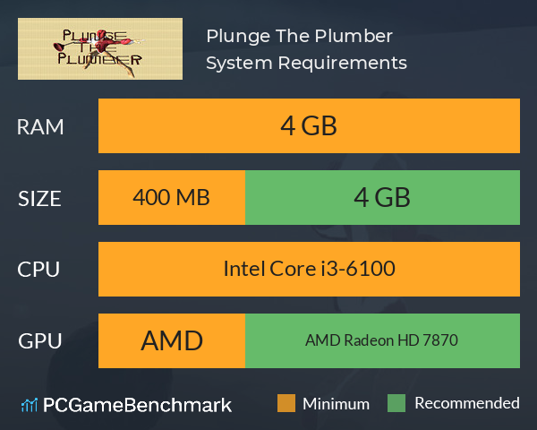 Plunge The Plumber System Requirements PC Graph - Can I Run Plunge The Plumber Plunge The Plumber System Requirements PC Graph - Can I Run Plunge The Plumber