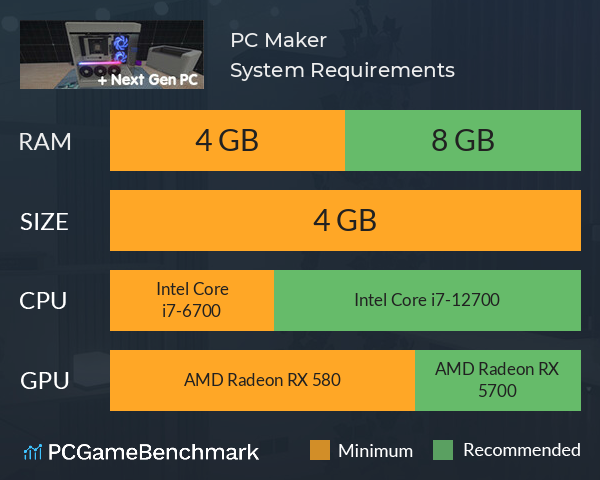 + PC Maker System Requirements PC Graph - Can I Run + PC Maker + PC Maker System Requirements PC Graph - Can I Run + PC Maker