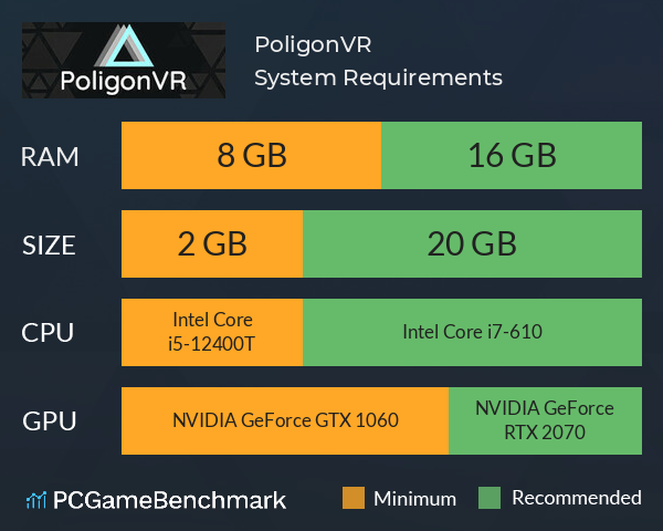 PoligonVR System Requirements PC Graph - Can I Run PoligonVR PoligonVR System Requirements PC Graph - Can I Run PoligonVR