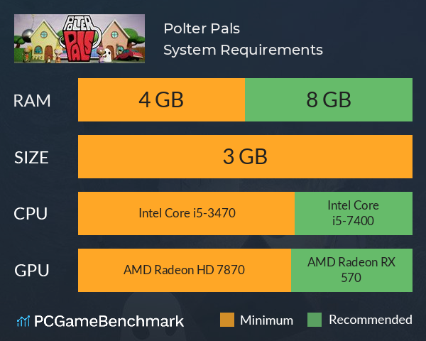 Polter Pals System Requirements PC Graph - Can I Run Polter Pals Polter Pals System Requirements PC Graph - Can I Run Polter Pals