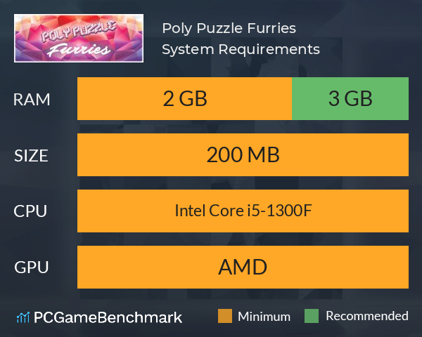 Poly Puzzle: Furries System Requirements PC Graph - Can I Run Poly Puzzle: Furries Poly Puzzle: Furries System Requirements PC Graph - Can I Run Poly Puzzle: Furries