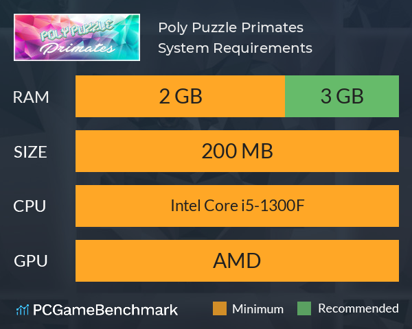 Poly Puzzle: Primates System Requirements PC Graph - Can I Run Poly Puzzle: Primates Poly Puzzle: Primates System Requirements PC Graph - Can I Run Poly Puzzle: Primates