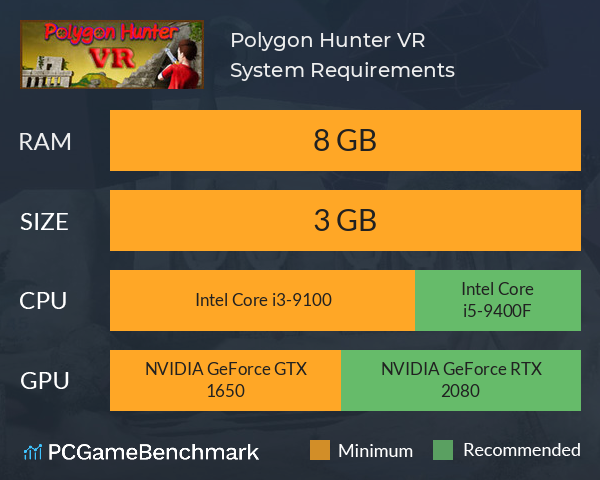 Polygon Hunter VR System Requirements PC Graph - Can I Run Polygon Hunter VR Polygon Hunter VR System Requirements PC Graph - Can I Run Polygon Hunter VR