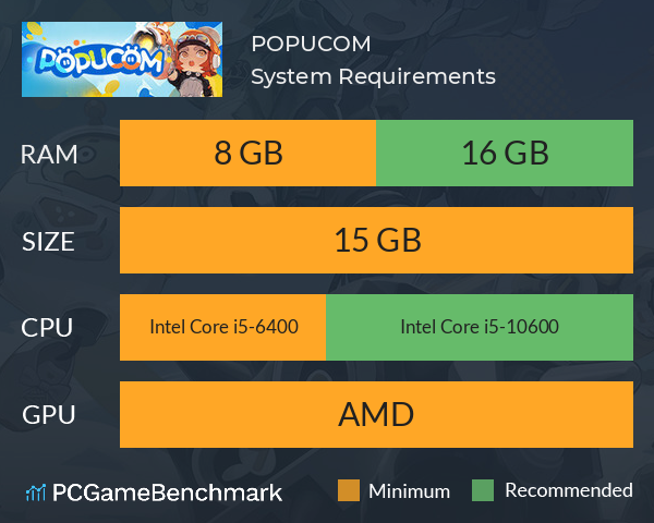 POPUCOM System Requirements PC Graph - Can I Run POPUCOM