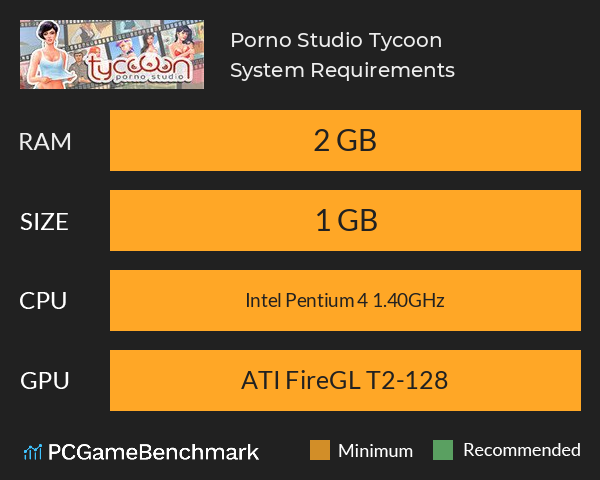 Porno Studio Tycoon System Requirements PC Graph - Can I Run Porno Studio Tycoon Porno Studio Tycoon System Requirements PC Graph - Can I Run Porno Studio Tycoon