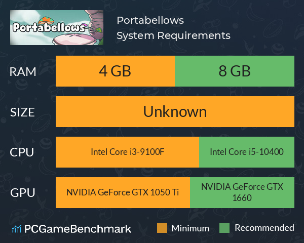 Portabellows System Requirements PC Graph - Can I Run Portabellows Portabellows System Requirements PC Graph - Can I Run Portabellows
