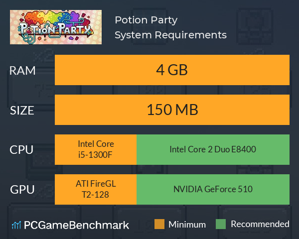 Potion Party System Requirements PC Graph - Can I Run Potion Party Potion Party System Requirements PC Graph - Can I Run Potion Party