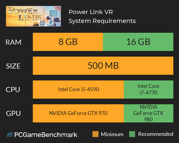 Power Link VR System Requirements PC Graph - Can I Run Power Link VR
