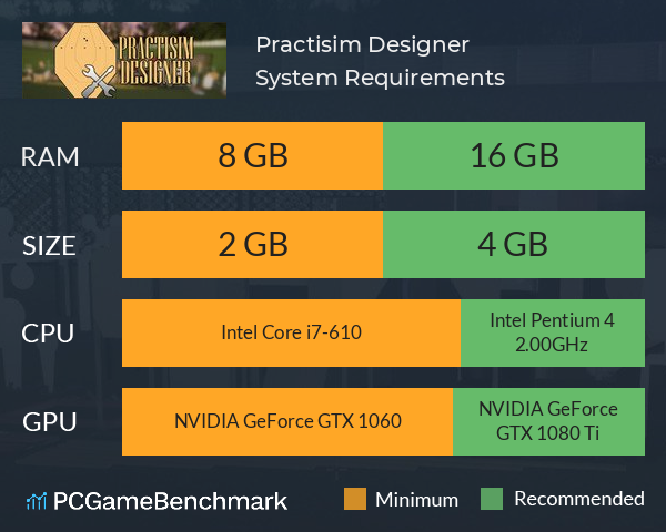 Practisim Designer System Requirements PC Graph - Can I Run Practisim Designer