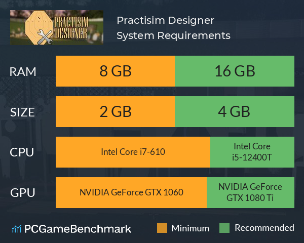 Practisim Designer System Requirements PC Graph - Can I Run Practisim Designer