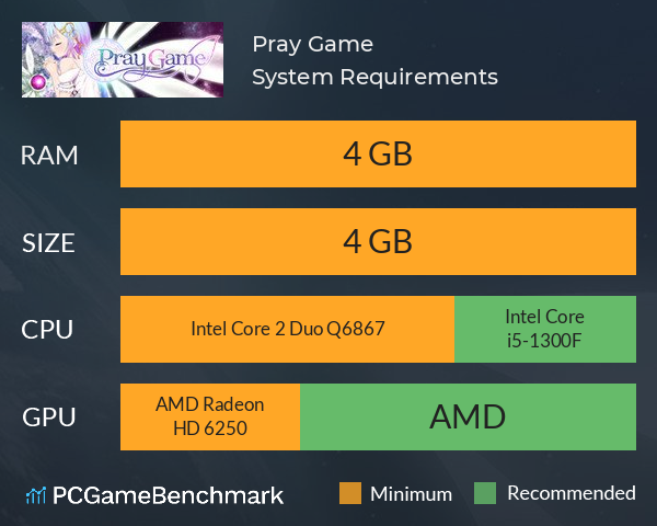 Pray Game System Requirements PC Graph - Can I Run Pray Game Pray Game System Requirements PC Graph - Can I Run Pray Game