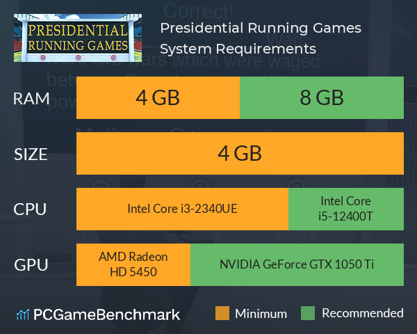 Presidential Running Games System Requirements PC Graph - Can I Run Presidential Running Games Presidential Running Games System Requirements PC Graph - Can I Run Presidential Running Games