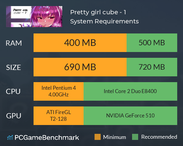 Pretty girl cube - 1 System Requirements PC Graph - Can I Run Pretty girl cube - 1 Pretty girl cube - 1 System Requirements PC Graph - Can I Run Pretty girl cube - 1