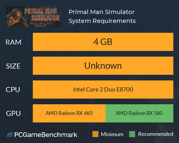 Primal Man Simulator System Requirements PC Graph - Can I Run Primal Man Simulator Primal Man Simulator System Requirements PC Graph - Can I Run Primal Man Simulator