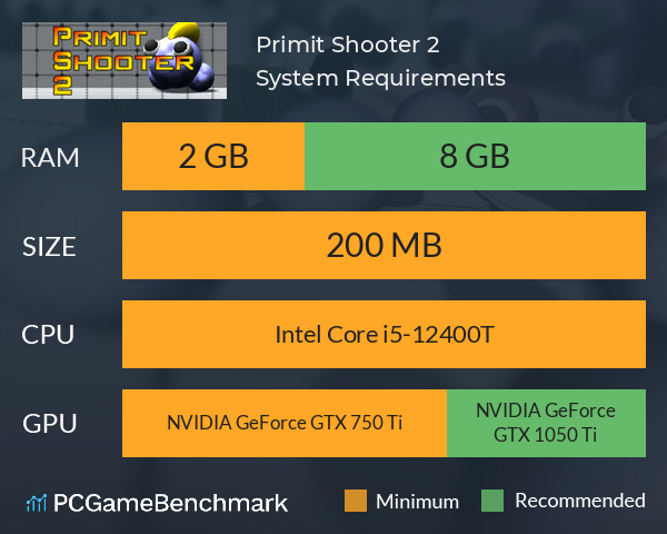 Primit Shooter 2 System Requirements PC Graph - Can I Run Primit Shooter 2 Primit Shooter 2 System Requirements PC Graph - Can I Run Primit Shooter 2